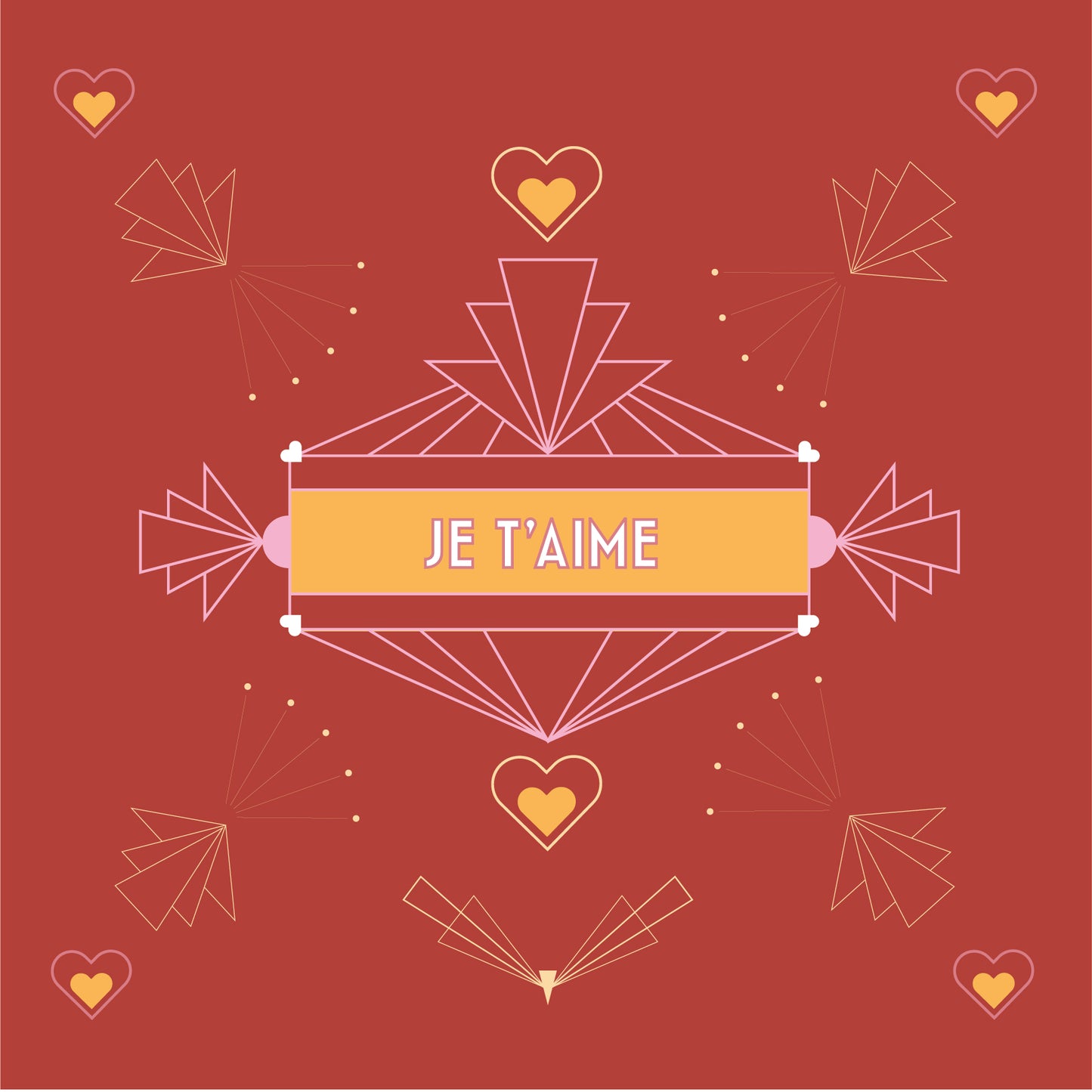 Carte de souhait : "Je t'aime"