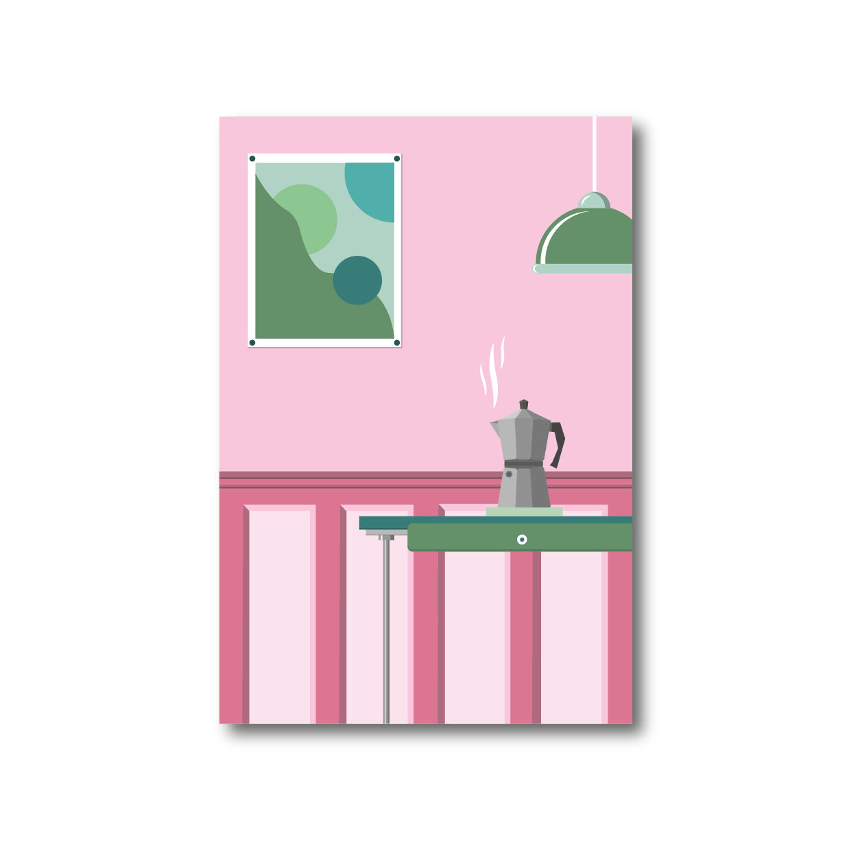 Carte postale "Salle à manger"