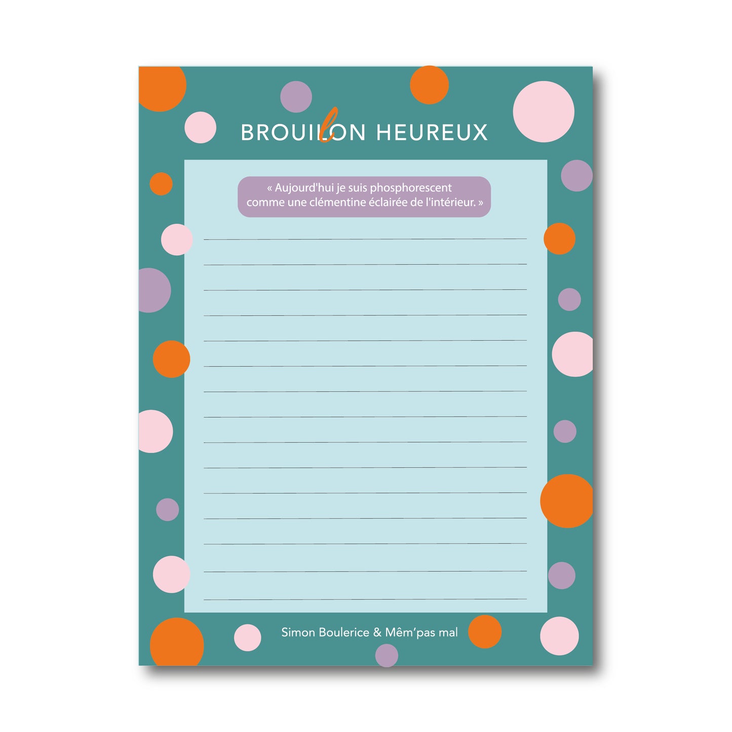 Bloc-notes en collaboration avec Simon Boulerice