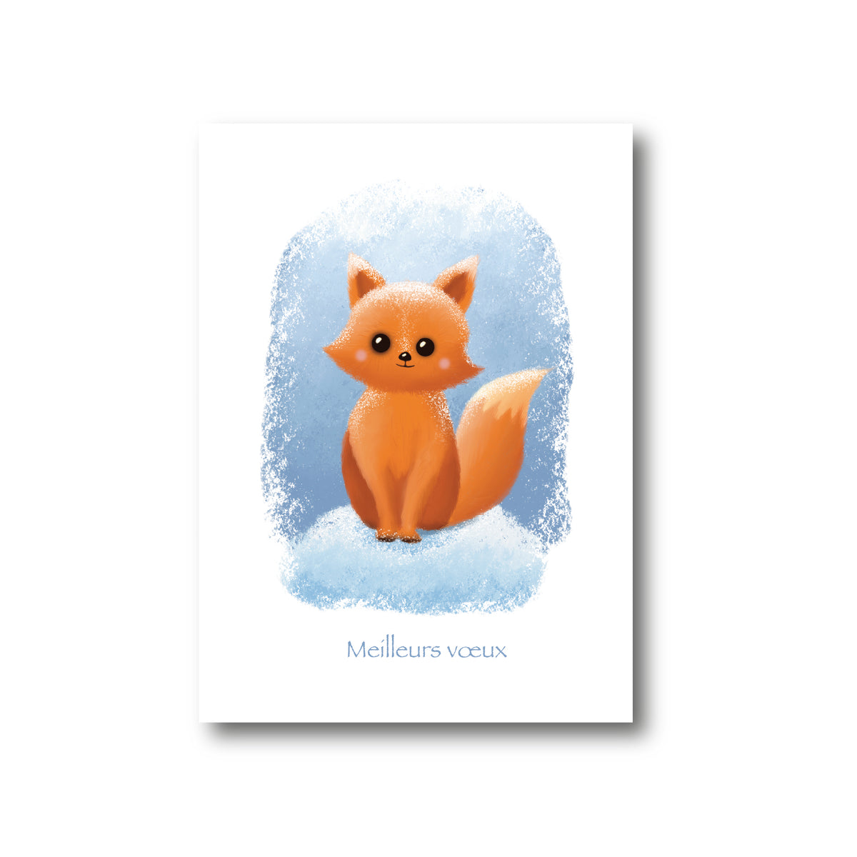 Cartes de souhait de Noël “Meilleurs voeux - Renard”