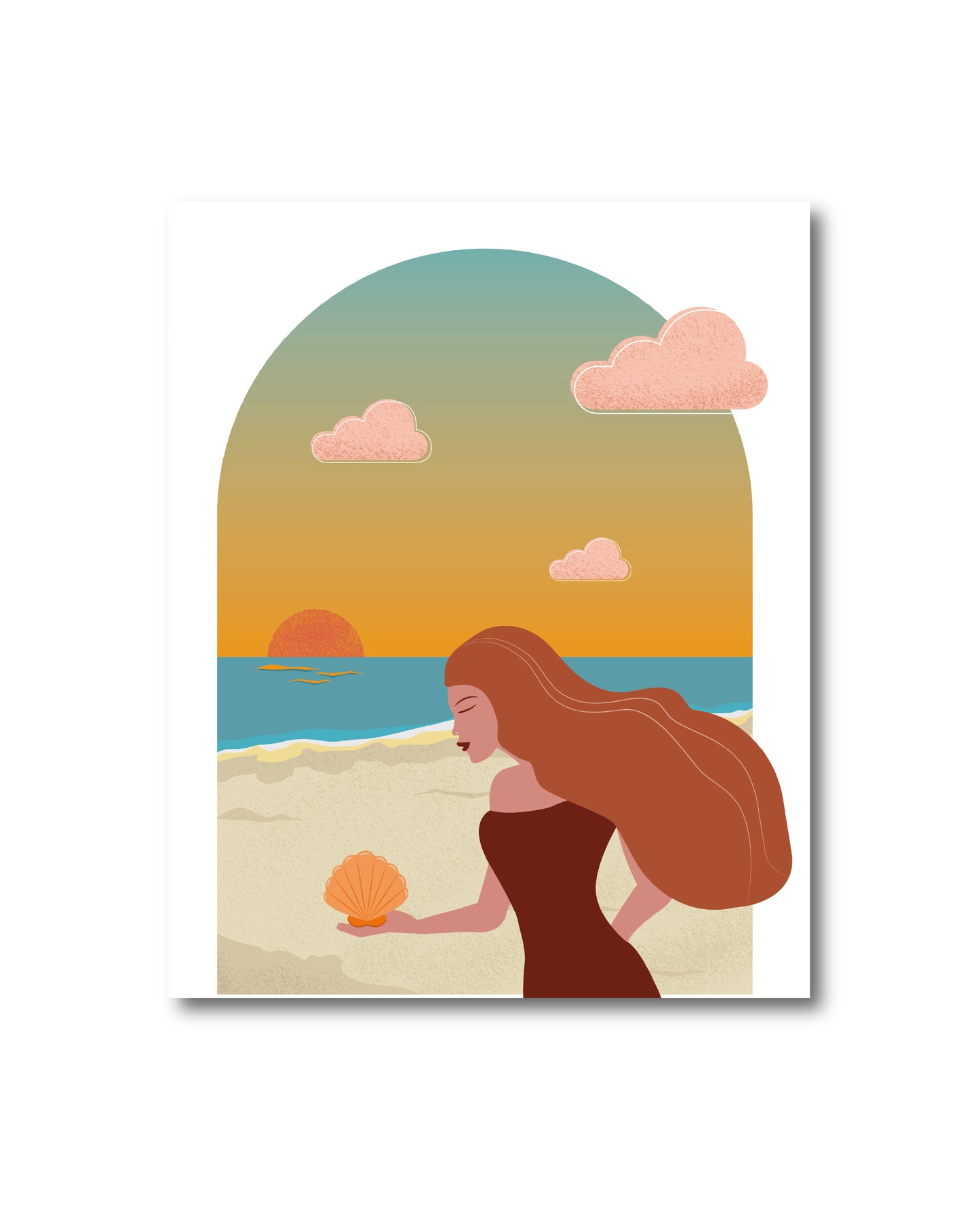 Affiche "Femme coquillage"